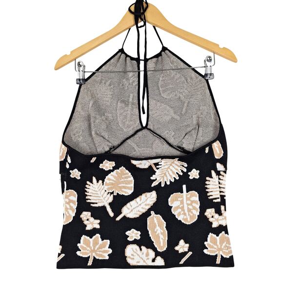 Womens Top Large Halter Floral Boho Babydoll Y2K Fairy Cottagecore Coquette NWT‎ - Picture 7 of 7